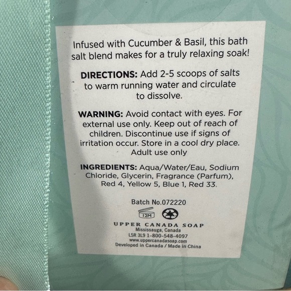 🔥SALE 4/$25 Brompton & Langley Cucumber & Basil 6 Piece Spa Gift, NWT - Picture 11 of 14